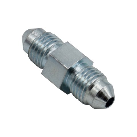 Fitting - Adapter - Straight - 3 AN Male to 3 AN Male - Steel - Zinc Oxide - Each