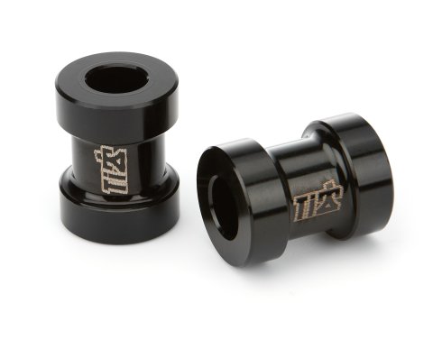 Jacobs Ladder Spacer - 1 in Wide - 3/8 in ID - Aluminum - Black Anodized - Pair