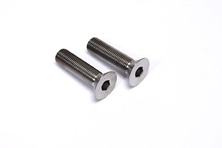 Brake Caliper Bolt - 1/2-20 in Thread - 2 in Long - Allen Head - Titanium - Natural - Universal - Pair