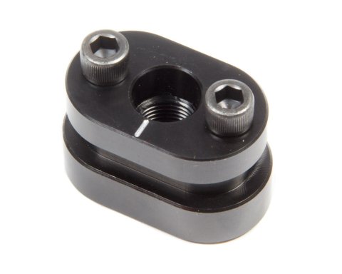 Birdcage Adjuster - 1.25 x 2.125 in Long - 0.438 in Thick - 0.625 in Hole Diameter - Hardware Included - Aluminum - Black Anodized - Double Bearing - Ti22 Sprint Car Birdcage - Each