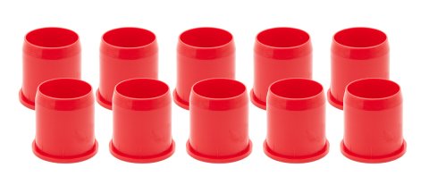 Torsion Bar Bushing - 1-1/8 in ID - Nylon - Red - 0.095 in Thick - Sprint Car - Set of 10