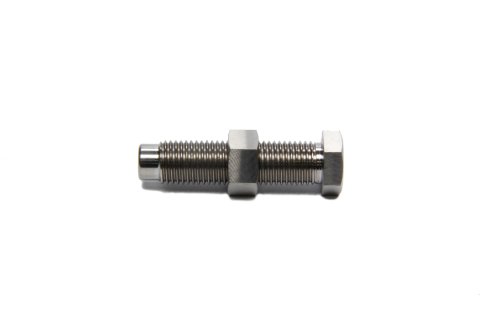 Torsion Stop Weight Adjuster Bolt - 7/16-20 in Thread - 1.750 in Long - Hex Head - Hex Nut - Titanium - Natural - Torsion Stops - Sprint Car - Each