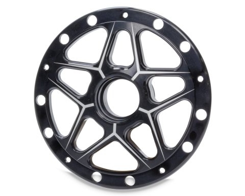 Wheel Hub - Front - Passenger Side - Races Included - Aluminum - Black Anodized - Sprint Car - Each