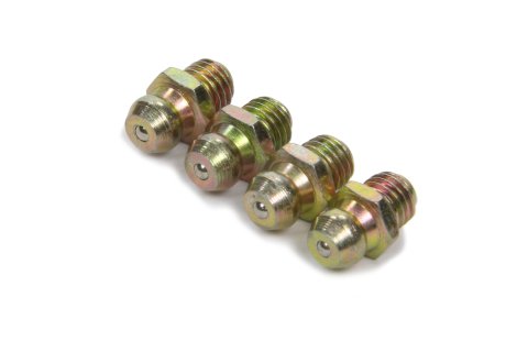 Grease Fitting - Zerk - Straight - 1/4-28 in Thread - Steel - Cadmium - Set of 4