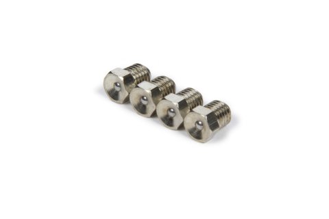 Grease Fitting - Flush Style - Straight - 1/4-28 in Thread - Steel - Zinc Oxide - Set of 4