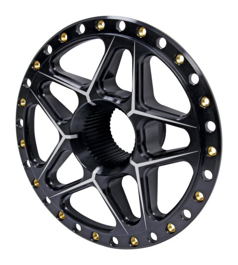 Wheel Center - Rear - 42 Spline - Aluminum - Black Anodized - Each