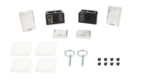 Setup Blocks - Short - 1-3/4 to 4 in Adjustable - Magnetic Base - Aluminum - Black Anodized - Pair