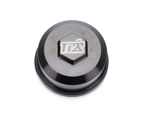 Wheel Hub Dust Cap - Screw-In - TI22 Logo - Aluminum - Black Anodized - Each
