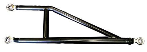 Trailing Arm - Rear - Driver Side - Tubular - 17.5 in Long - Adjustable - Chromoly - Black Powder Coat - Panhard Style - Micro / Mini - Each