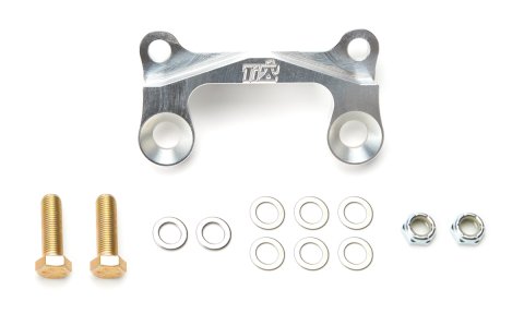 Brake Caliper Bracket - Heavy-Duty - Front - Bolt-On - 10 in Rotor - Aluminum - Clear Anodized - 3-1/4 in Lug Mount Calipers - Each