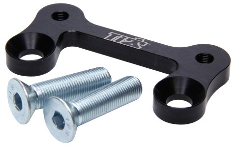 Brake Caliper Bracket - Front - Driver Side - Hardware Included - Aluminum - Black Anodized - 10-7/8 in Rotor - 3-1/4 in Lug Mount Calipers - Sprint Car Spindles - Each