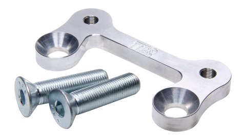 Brake Caliper Bracket - Front - Driver Side - Hardware Included - Aluminum - Clear Anodized - 10-7/8 in Rotor - 3-1/4 in Lug Mount Calipers - Sprint Car Spindles - Each