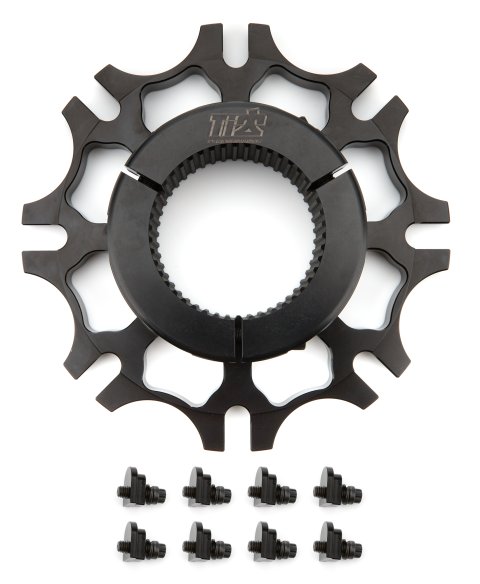 Brake Rotor Adapter - Inboard - 2.910 x 46 Spline Axle Mount to 8 x 7.000 in Rotor Bolt Pattern - Aluminum - Black Anodized - Each