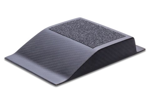 Heel Riser - 1 in Tall - 4.5 in Wide - Non-Skid Pad - Carbon Fiber - Each