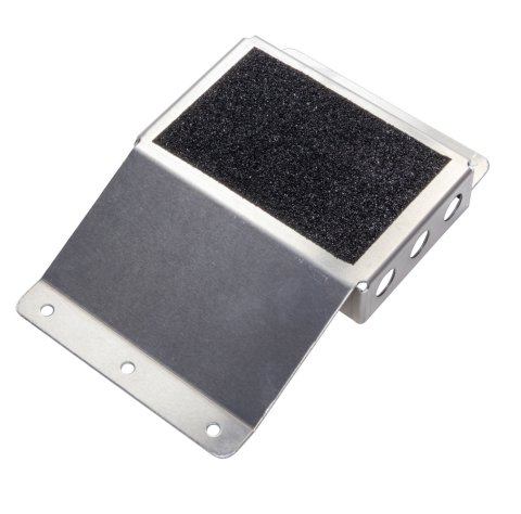 Heel Riser - 1 in Tall - 4.25 in Wide - Non-Skid Pad - Aluminum - Natural - Each