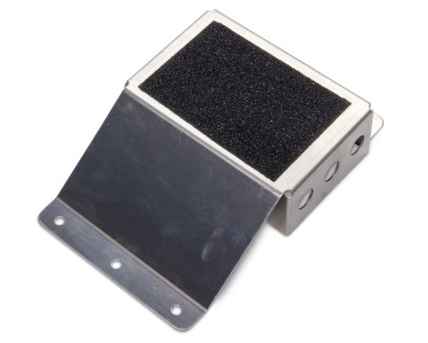 Heel Riser - 1.5 in Tall - 4.25 in Wide - Non-Skid Pad - Aluminum - Natural - Each