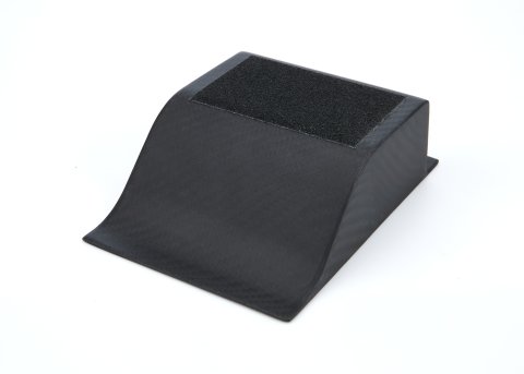 Heel Riser - 2 in Tall - 4.5 in Wide - Non-Skid Pad - Carbon Fiber - Each