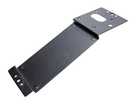 Ignition Box Bracket - Quick Release - Carbon Fiber - Natural - MSD Ignition Boxes - Bent Dash - Sprint Car - Each