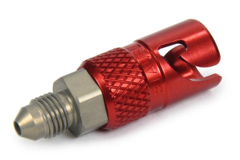 Fitting - Premium - Quick Disconnect - 3 AN Male to Male Disconnect - Aluminum - Red Anodized / Natural - Each