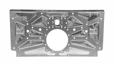 Motor Plate - Rear - 24.625 x 120.438 x 0.375 in - Aluminum - Natural - Sprint Car - Each