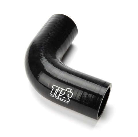 Radiator Hose - Lower - 90 Degree Bend - 1.5 in ID - Silicone - Black - Sprint Car - Each