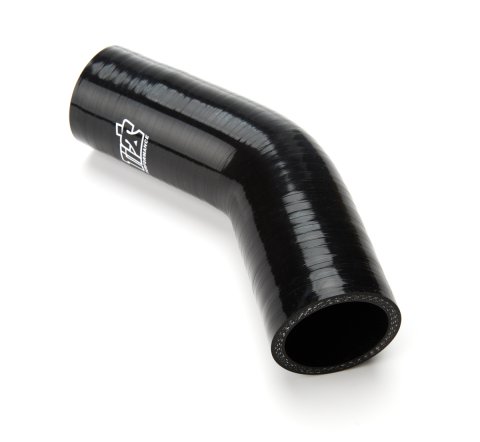 Radiator Hose - Lower - 45 Degree Bend - 1.75 in ID - Silicone - Black - Sprint Car - Each