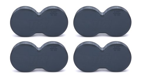 Injection Wash Plug - 2.250 in Stack Diameter - Plastic - Black - Kinsler RS 305 - Set of 4