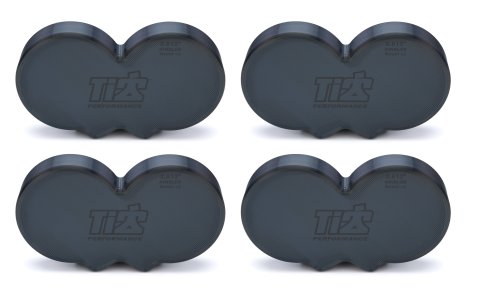 Injection Wash Plug - 2.812 in Stack Diameter - Plastic - Black - Kinsler Beast V2 - Set of 4