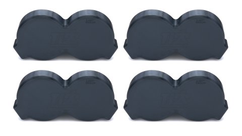 Injection Wash Plug - 2.687 in Stack Diameter - Plastic - Black - Engler - Set of 4