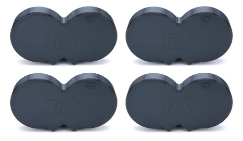 Injection Wash Plug - 2.900 in Stack Diameter - Plastic - Black - Kinsler Beast - Set of 4