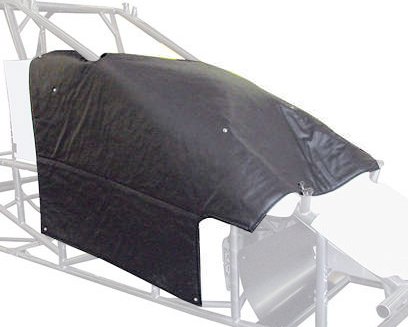 Hood Blanket - Header Heat Shield - Black - Sprint Car - Each