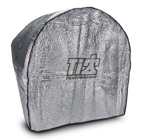 Tire Cover - 120 in Circumference - Cloth / Plastic - Black / Silver - Sprint Car - Each