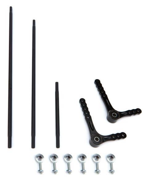 Throttle Linkage - Bell Crank / Hardware / Linkage / Rod Ends - Aluminum - Black Anodized - Sprint Car - Kit