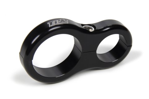 Fuel Filter Bracket - Clamp-On - 1.375 in OD Tubes - 2 in Diameter - Aluminum - Black Anodized - Each