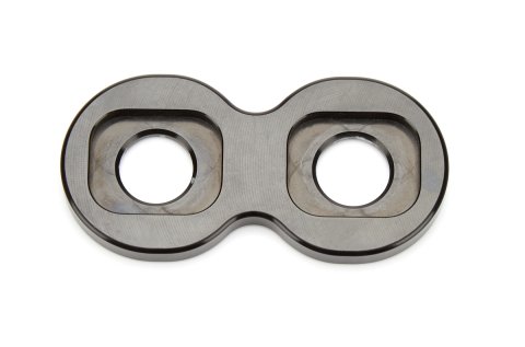 Bulkhead Plate - 2 Port - 6 AN Male O-Ring / 6 AN Male O-Ring - Aluminum - Black Anodized - Each