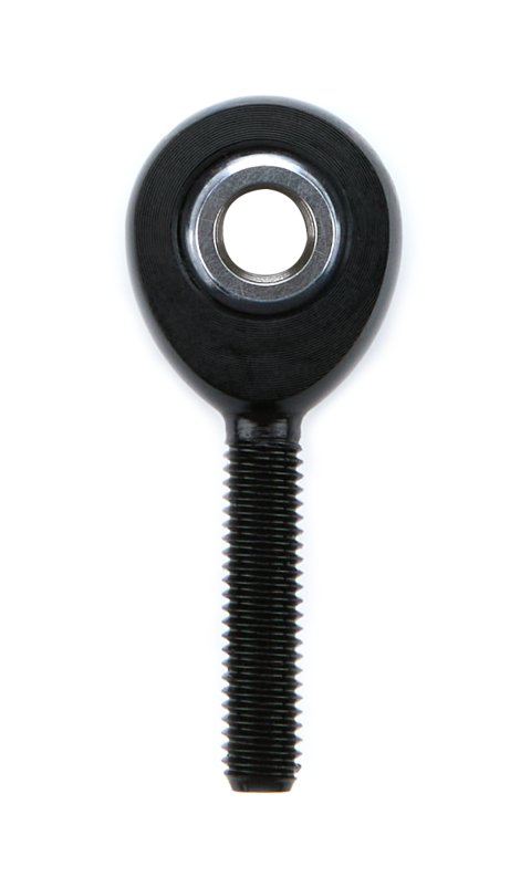 Rod End - Spherical - 3/16 in Bore - 10-32 in Left Hand Male Thread - Aluminum - Black Anodized - Each