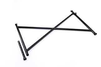 Wing Mount - Top Wing Tree - 16 Tall - 26 in Wide - Sliders Included - Chromoly - Black Powder Coat - TI22 Sprint Car - Each