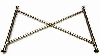 Wing Mount - Top Wing Tree - 16 Tall - 26 in Wide - Sliders Included - Titanium - Natural - Ti22 Sprint Car - Kit