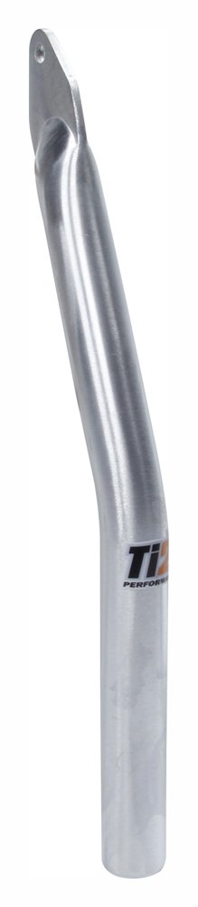 Wing Post - Front - Bent - 12 in Long - 1 in OD - Aluminum - Natural - Sprint Car - Each