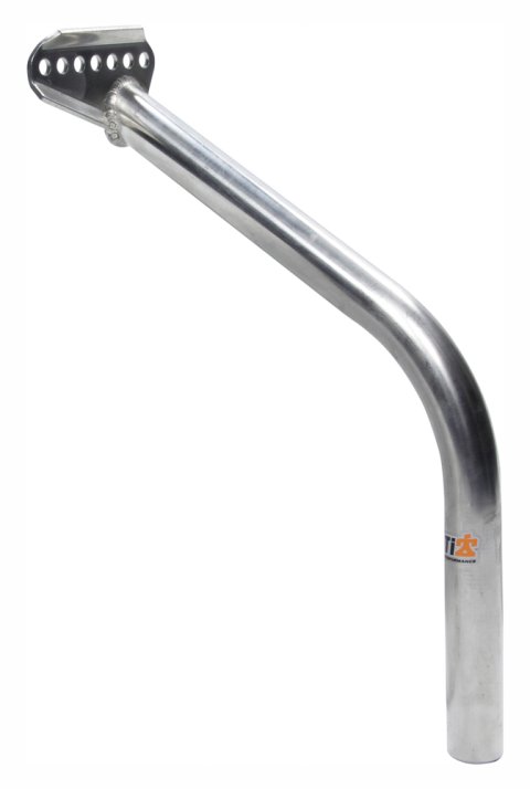 Wing Post - Front - Passenger Side - Chassis to Side Board - Adjustable - 12 in Long - 1 in OD - Chromoly - Chrome - Sprint Car - Each