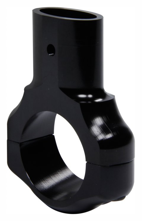 Wing Post Clamp - Aero - Nose - Torsion Tube Mount - Hardware Included - Aluminum - Black Powder Coat - Ti22 Wing Posts - Sprint Car - Each