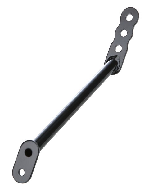 Wing Strap - Nose - Adjustable - 6 to 7.5 in Adjustable Height - Chromoly - Black Powder Coat - Sprint Car - Each