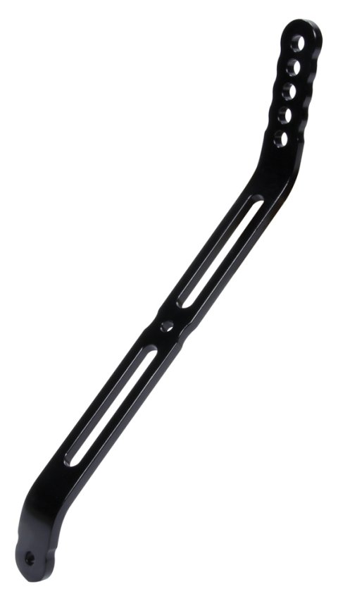 Wing Strap - Nose - Bent - Adjustable - 10.5 to 8.5 in Adjustable Height - Aluminum - Black Anodized - Sprint Car - Each