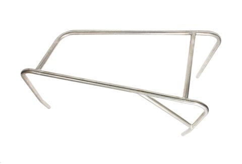 Nerf Bar - Battle Bar - Driver Side - 3 Point - 1 in Tube - Stainless - Natural - Raised Rail - Sprint Car - Each