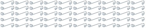 Quick Turn Fastener Spring - 3/4 in Long - 0.200 in Reach - Steel - Zinc Oxide - Set of 50