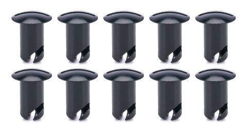 Quick Turn Fastener - Oval Head - Slotted - 7/16 x 0.600 in Body - Aluminum - Black Anodized - Set of 10