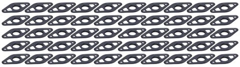 Body Reinforcing Plate - 2 in Wide - 1 in Tall - 1/8 in Rivet Attachment - Steel - Black Powder Coat - Quick Turn Fasteners - Set of 50