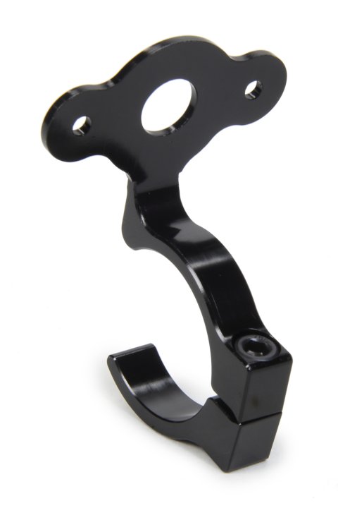 Quick Turn Mounting Bracket - Clamp-On - 0.063 in Thick - Requires 1-3/8 in Spring - 90 Degree Angle - Aluminum - Black Anodized - 1-1/4 in Tube - Each