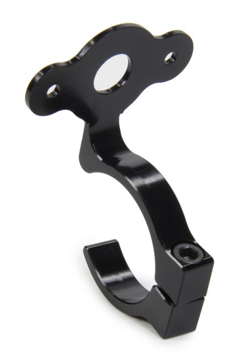 Quick Turn Mounting Bracket - Clamp-On - 0.063 in Thick - Requires 1-3/8 in Spring - 90 Degree Angle - Aluminum - Black Anodized - 1-3/8 in Tube - Each
