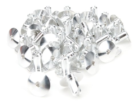 Quick Turn Fastener - Oversized Oval Head - Hex Drive - 7/16 x 0.500 in Body - Aluminum - Natural - Set of 50